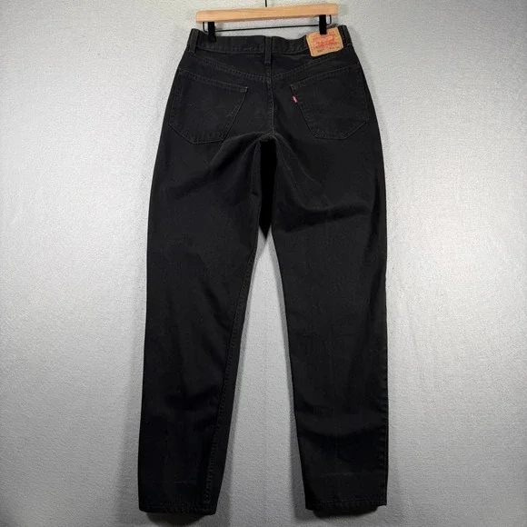 Vintage Levis 550 Relaxed Fit‎ Jeans Mens W34 L34 Black Denim Pants Y2K - Picture 2 of 15